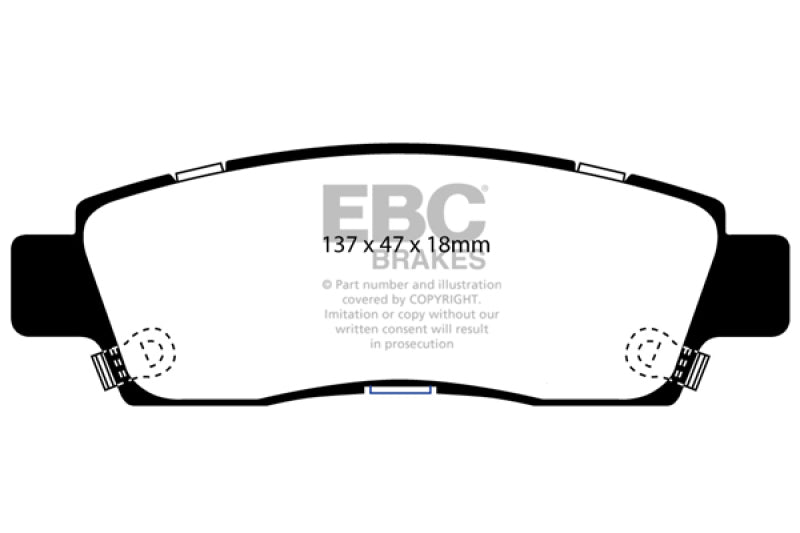 EBC 07+ Buick Enclave 3.6 Yellowstuff Rear Brake Pads