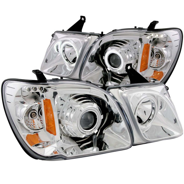 ANZO Projector Headlights w/ CCFL Halo - Chrome - Lexus LX470 1998-2007 (Non-HID)