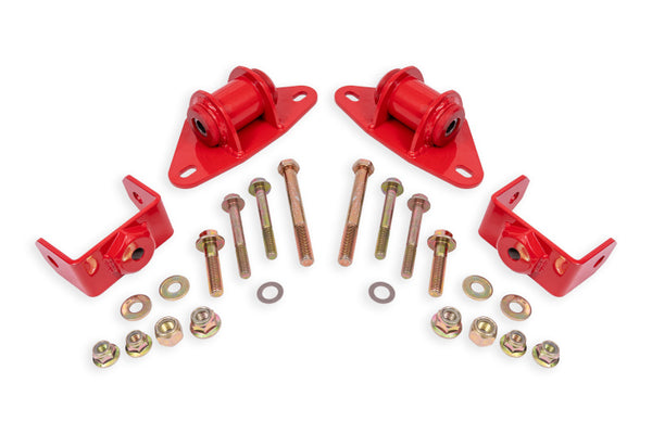 BMR Suspension 14-19 Chevrolet Corvette Motor Mount Kit - Red