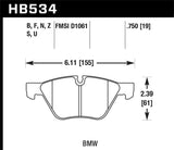 Hawk 08-12 BMW 128i /06 325i/325Xi /07 328i/328Xi /06 330i/330Xi Front HT-10 Race Brake Pads