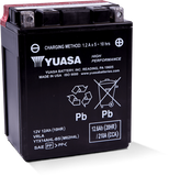 Yuasa YTX14AHL-BS High Performance AGM 12-Volt Battery w/Bottle