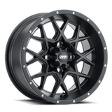 ITP Hurricane 14x7 / 4x156 BP / 4+3 Offset Matte Black Wheel
