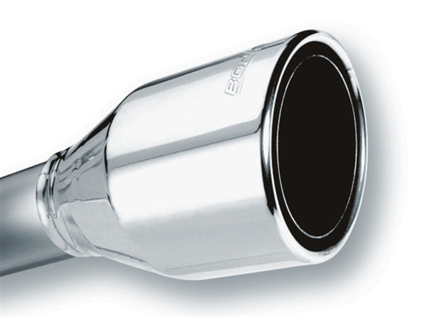 Borla 2.5" Inlet 4.5" Round Rolled Angle Cut Phantom X Exhaust Tip