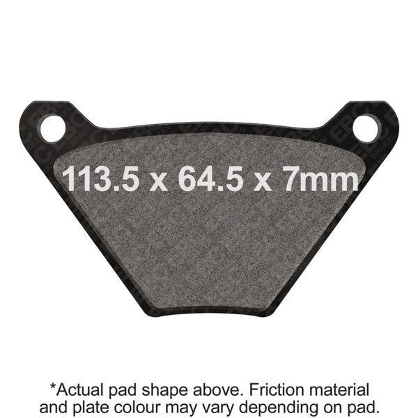 EBC 73-77 Harley-Davidson Dyna FX/FXE Rivet type Rear Right FA-SFA-TT-X Brake Pads