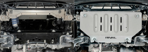 RIVAL 2015-Present Ford F150 Expedition Ecoboost Aluminum Radiator Skid Plate