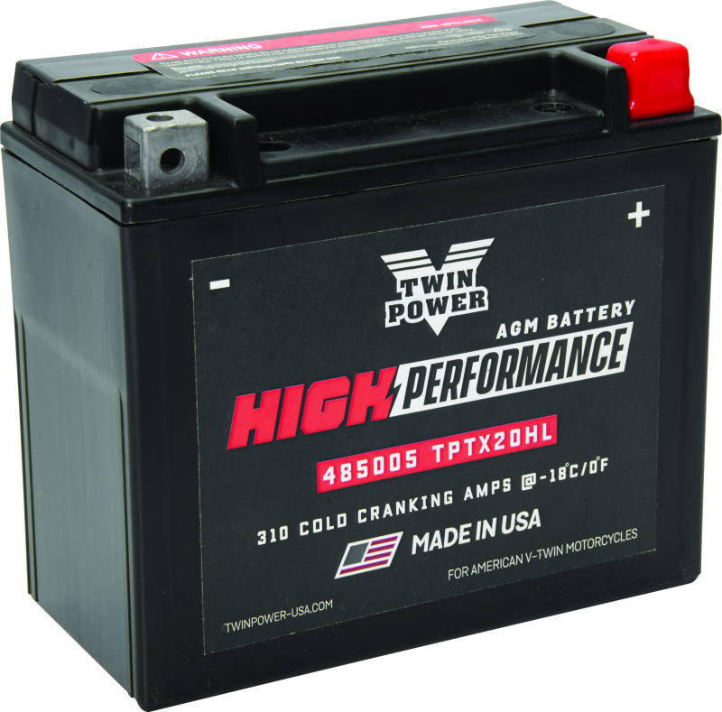 Twin Power YTX-20HL High Performance Battery Replaces H-D 65989-97A Made in USA 310 CCA