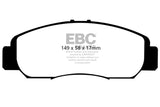 EBC 06-11 Acura CSX (Canada) 2.0 Yellowstuff Front Brake Pads