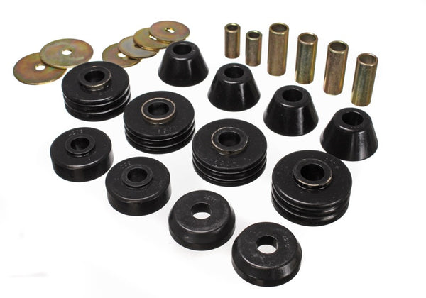 Energy Suspension GM Cab Mount Set - Polyurethane - Black