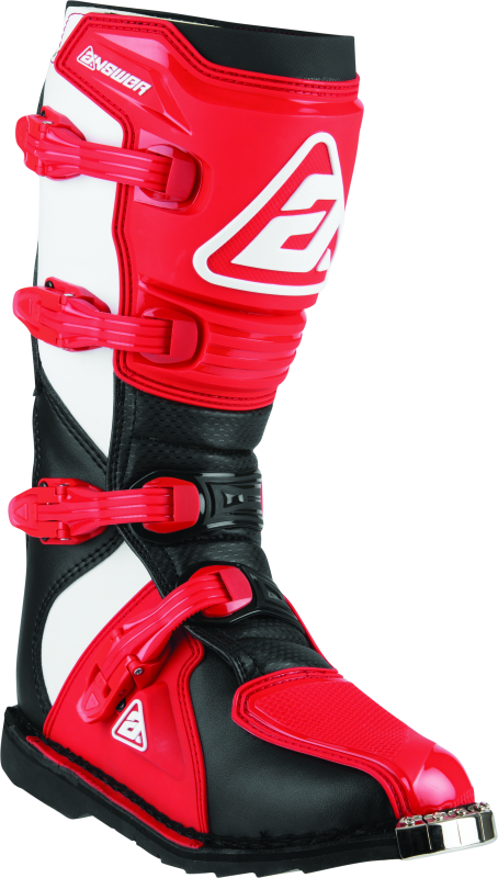 Answer AR1 Motocross Motorcycle Boots Black/Red - Size 11