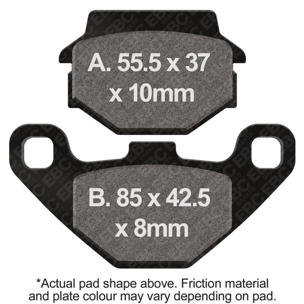 EBC 83-85 Kawasaki KX 125 Front Left/Right R Series Sintered Brake Pads