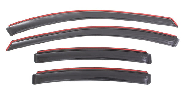 AVS In-Channel Ventvisor Window Deflectors Smoke 4pc for 2011-2015 Chevy Cruze
