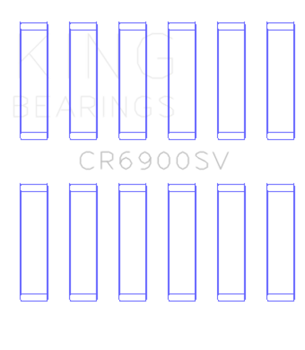King Engine Bearings Vm Motori A630/L630 Ecodiesel 3.0L Connecting Rod Bearing Set - Size +0.25mm