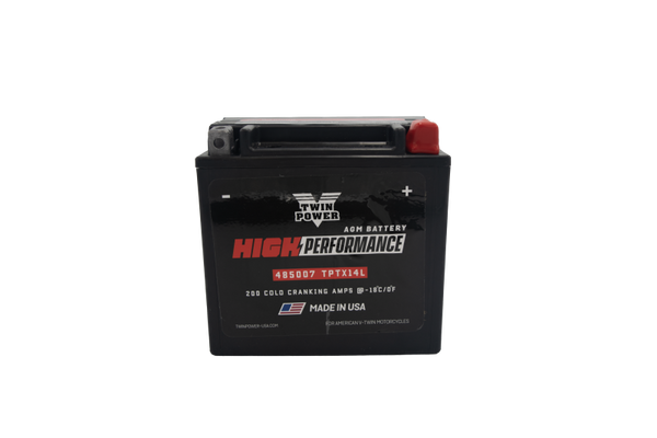Twin Power YTX-14L High Performance Battery Replaces H-D 65958-04 Made in USA 200 CCA