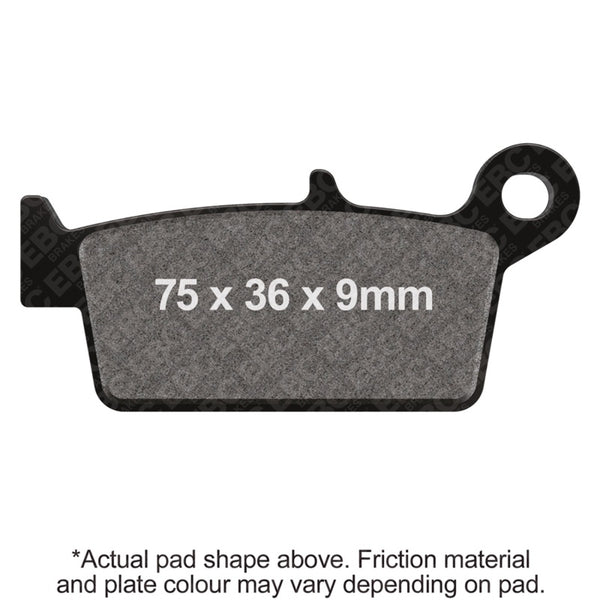 EBC 02-05 MZ/Muz SX/SM 125 Front Left R Series Sintered Brake Pads Brake Pads