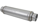 aFe ATLAS Aluminized Steel Muffler 5in Center/Center 24in L x 7in Diameter - Round Body