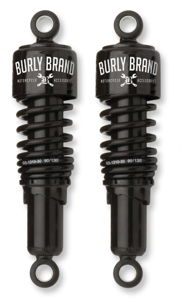 Burly Brand Black Shocks for Harley-Davidson FLH Models