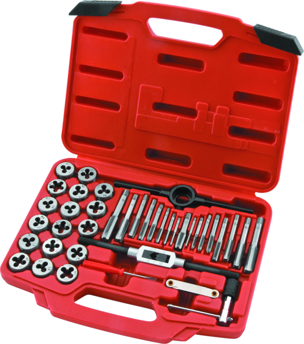 BikeMaster 40-Piece Metric Tap & Die Wrench Set (Tool Steel)