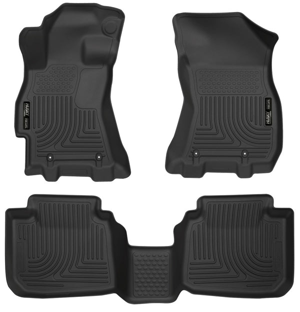 Husky Liners Weatherbeater Floor Liners for 2015 Subaru Legacy/Outback - Front & 2nd Seat, Black