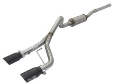 Load image into Gallery viewer, aFe Rebel Series CB 2.5in Dual Center Exit SS Exhaust w/ Black Tips 07-15 Jeep Wrangler 3.6L/3.8L V6