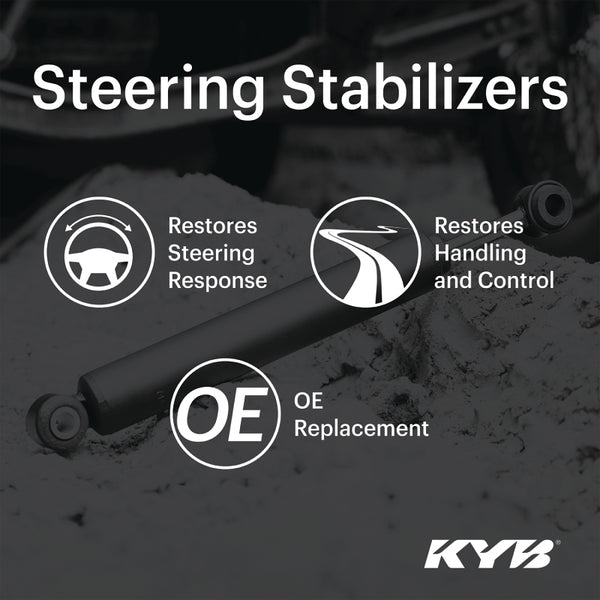 KYB Shocks & Struts Steering Stabilizers Front CHEVROLET Silverado K and V Series (1/2 Ton) (4WD) 19
