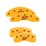 MGP 4 Caliper Covers Engraved Front & Rear ST Yellow finish black ch