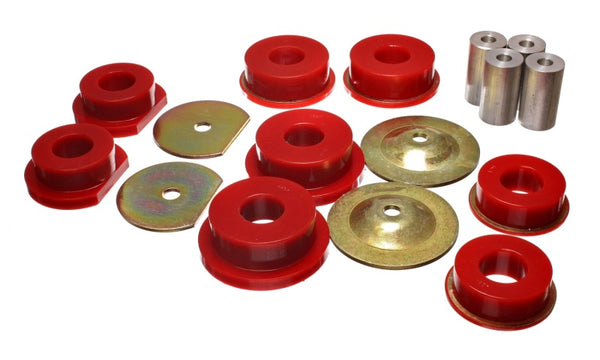 Energy Suspension Rear Subframe Bushings for 08-10 Dodge Challenger, 07-10 Charger, 05-08 Magnum RWD - Red