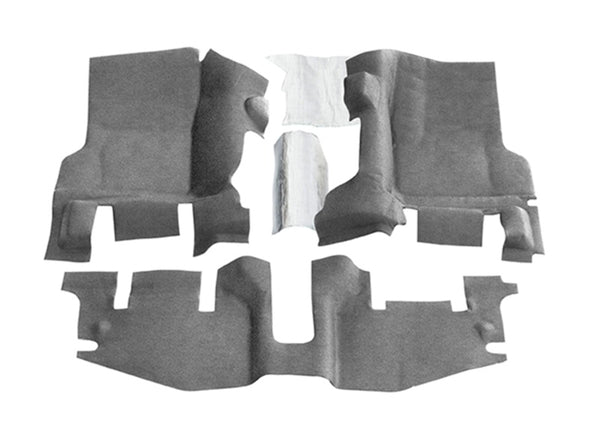 BedRug BedTred Front 3-Piece Floor Kit w/ Heat Shields for Jeep TJ (1997-2006)