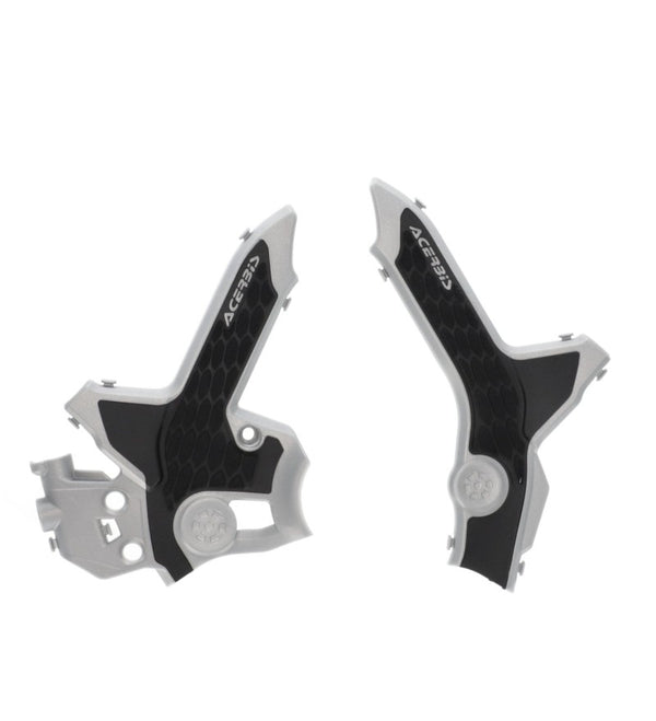 Acerbis 21+ Honda CRF300L Frame Guards- X-Grip - Gray/Black
