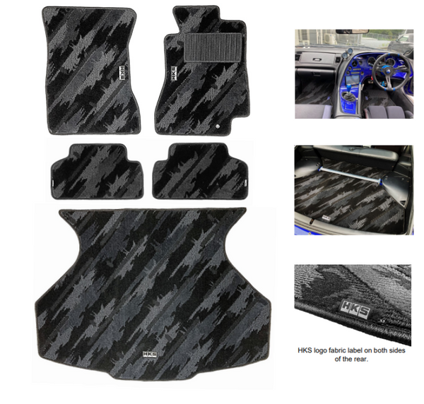 HKS Carpetted Floor Mats Full Set for JZA80 Oct RHD