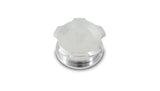 Vibrant 2.75in OD Aluminum Weld Bungs w/ Polished Aluminum Threaded Cap (incl. O-Ring)