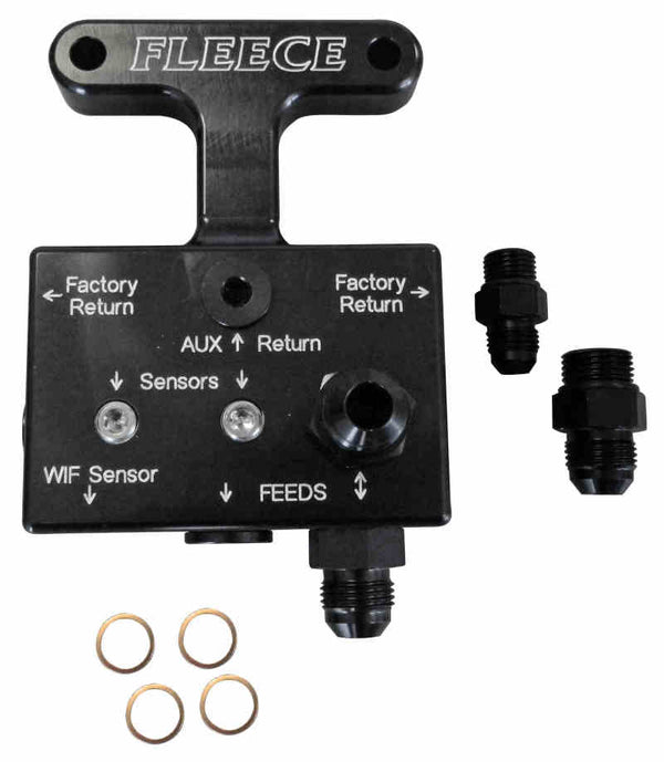 Fleece Performance Fuel Distribution Block for 03-09 Cummins 5.9L & 6.7L