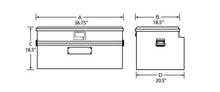 Load image into Gallery viewer, Tradesman Aluminum Flush Mount Truck Tool Box (36in.) - Brite