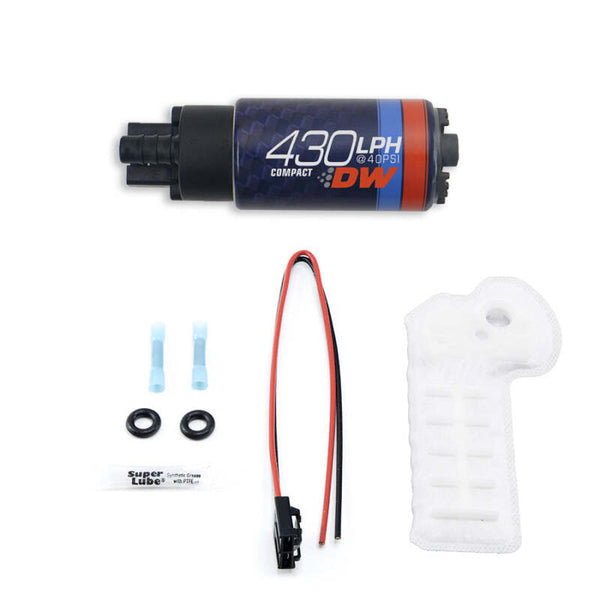 DeatschWerks DW430C 430LPH Compact Fuel Pump for Honda Civic Type-R, Honda Accord & Fiat 124 Spider
