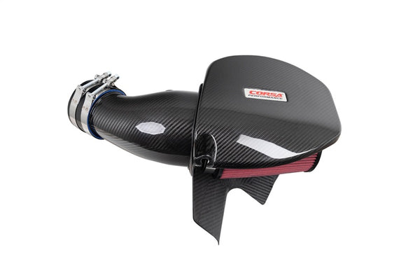 Corsa 21-23 Dodge Challenger/Charger 6.4L V8 Carbon Fiber Open Element Air Intake - Dry