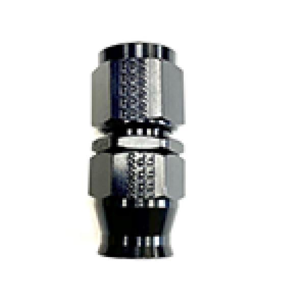 Fragola -6AN Straight Hose End Fitting - Black for PTFE Hose