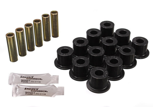 Energy Suspension 72-81 Scout II Front & Rear Leaf Spring Bushing Set - Black