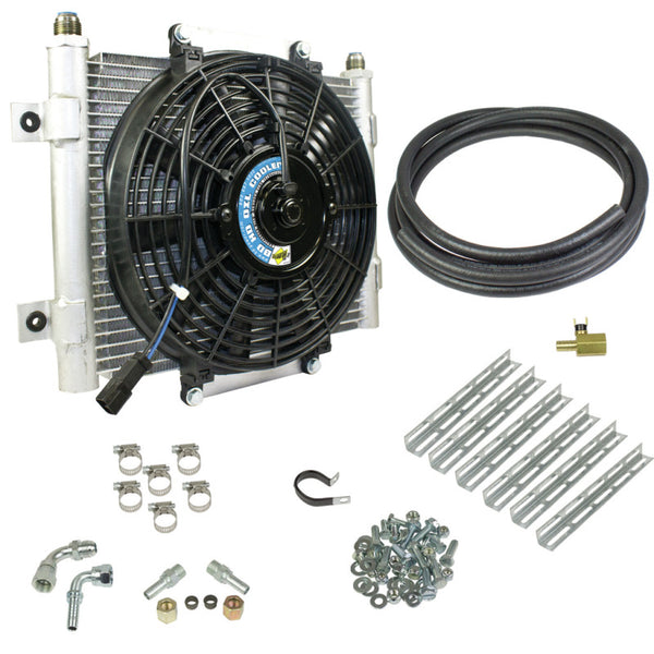 BD Diesel Xtruded Transmission Oil Cooler - 1/2" Cooler Lines