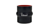 Vibrant 4 Ply Reinforced Silicone Hump Hose Connector - 2in I.D. x 3in long (BLACK)