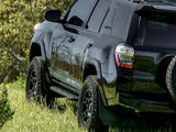 Cali Raised 10-24 Toyota 4Runner Step Ed Bolt On Rock Sliders - Kick Out/PwdrCoat Plate/Raw St