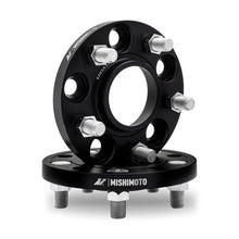 Load image into Gallery viewer, Mishimoto Wheel Spacers - 5x114.3 - 60.1 - 25 - M12 - Black