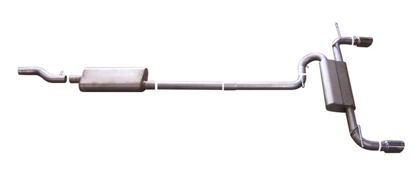 Gibson Cat-Back Dual Split Exhaust for 2007-2014 Ford Edge SE/SEL/Limited/Sport - 3.5L Aluminized