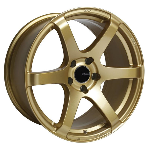 Enkei T6S 17x8 Gold Wheel - 45mm Offset, 5x100 Bolt Pattern, 72.6 Bore