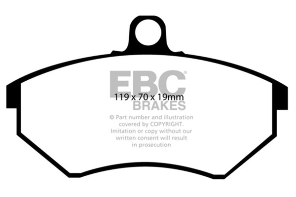 EBC Redstuff Front Brake Pads for 1989-1993 Volkswagen Corrado 1.8 Supercharged