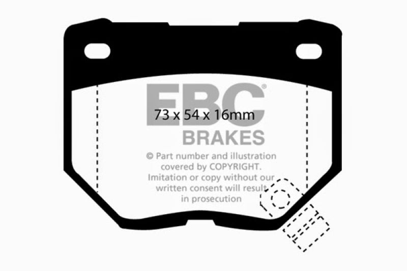 EBC 89-95 Nissan Skyline (R32) 2.6 Twin Turbo GT-R Redstuff Rear Brake Pads