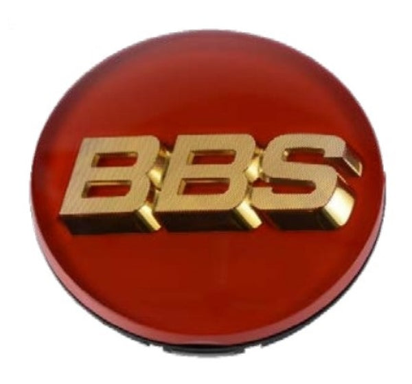 BBS Wheel Centre Cap 56mm Red/Gold - 56.24.012