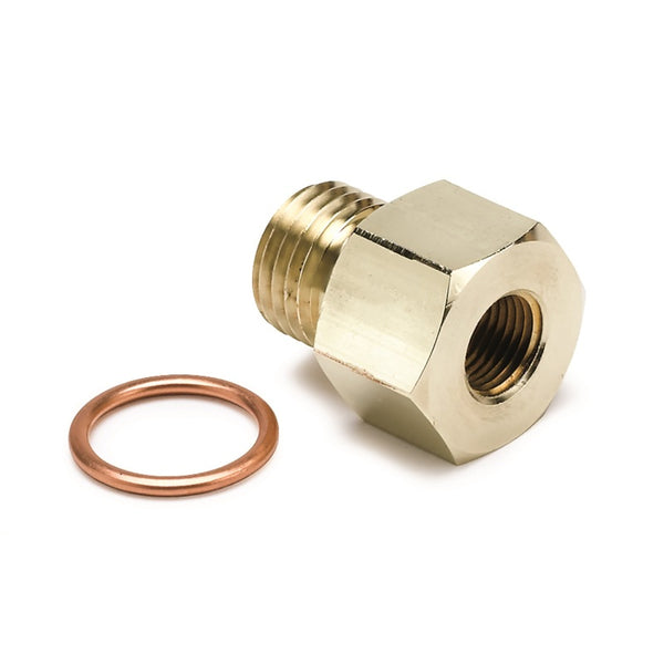 AutoMeter Brass Oil Pressure Adapter M14x1.5 Male to 1/8" NPTF Female