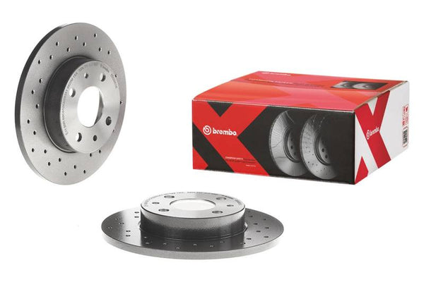 Brembo Front Premium Xtra Cross Drilled UV Coated Rotor for 09-11 BMW 335d, 07-13 335i, 11-13 335is