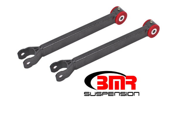 BMR Suspension Non-Adjustable Lower Trailing Arms for 2008-2017 Dodge Challenger - Polyurethane - Black Hammertone