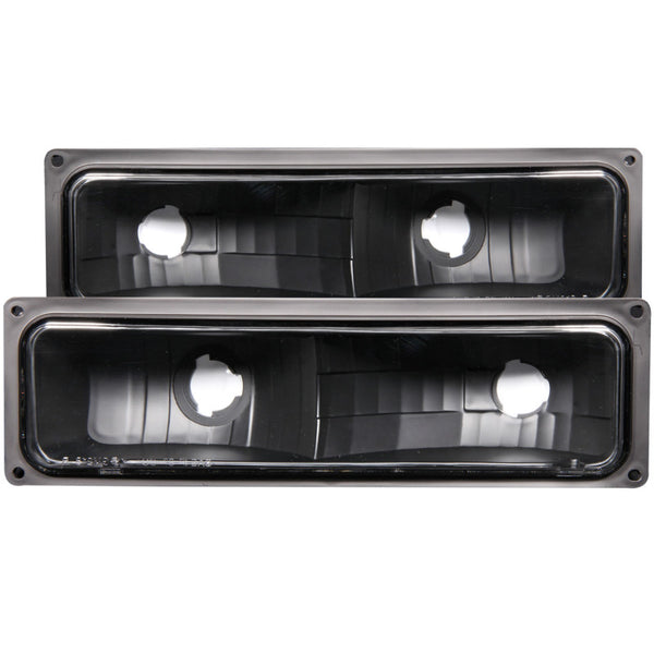 ANZO Euro Parking Lights Black (Pair) for 19881998 Chevrolet C1500