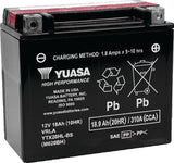 Yuasa YTX20HL-BS High Performance AGM Battery w/Bottle